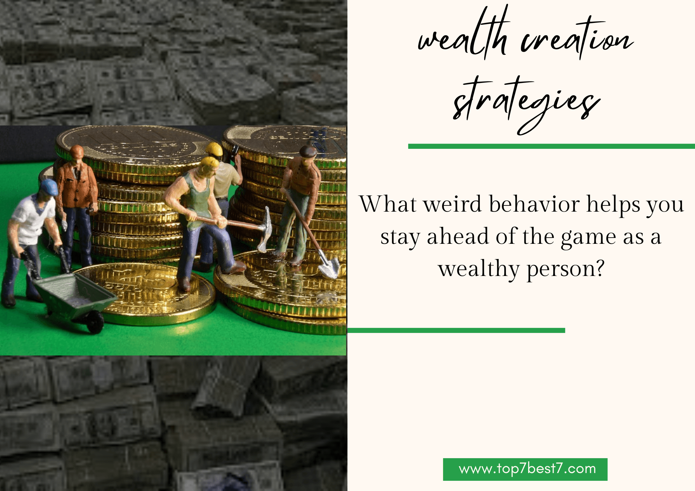 Read more about the article What weird behavior helps you stay ahead of the game as a wealthy person?