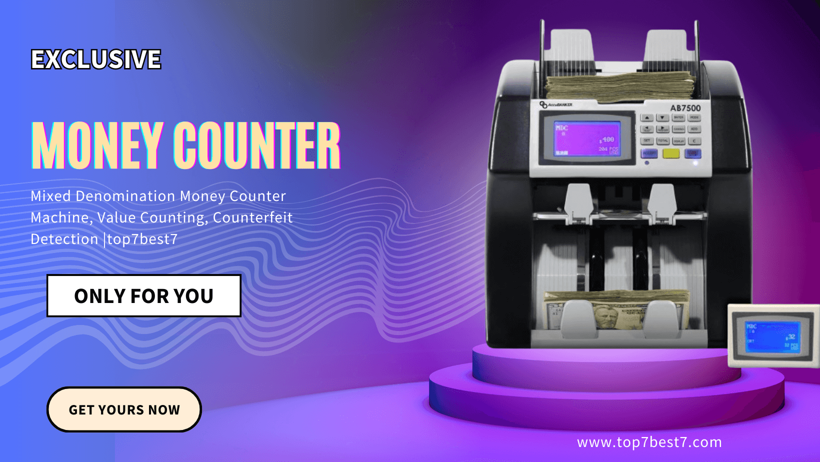 Read more about the article Mixed Denomination Money Counter Machine, Value Counting, Counterfeit Detection |top7best7